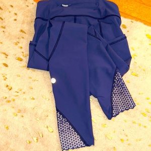 LULULEMON LEGGINGS REFLECTIVE BOTTOMS